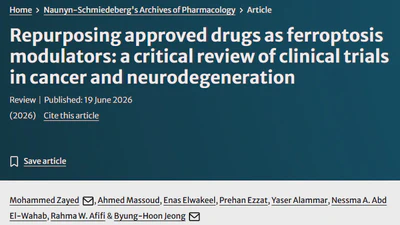 Repurposing approved drugs as ferroptosis modulators: a critical review of clinical trials in cancer and neurodegeneration featured image